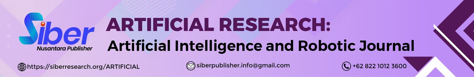ARTIFICIAL RESEARCH: Artificial Intelligence and Robotic Journal