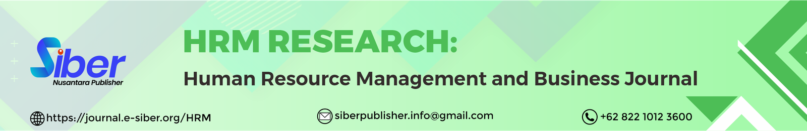 HRM RESEARCH: Human Resource Management and Business Journal